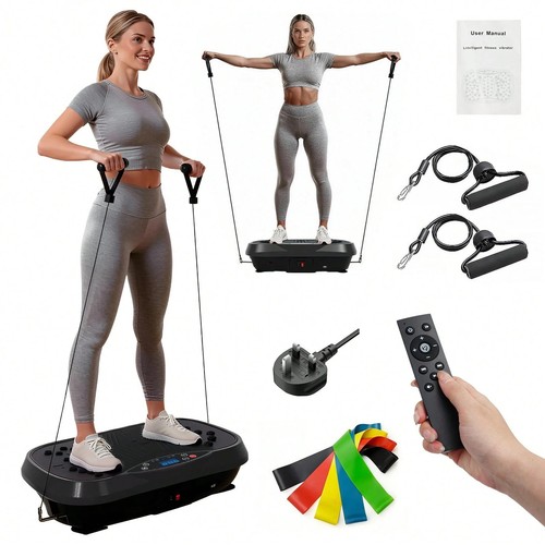 Black vibration exercise - exercise, plate